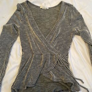 Stripped Long Sleeve Top